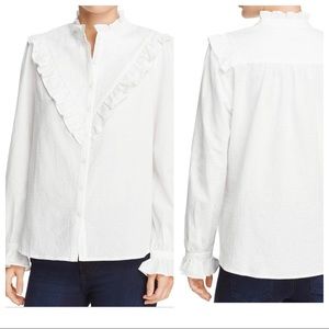 Beltaine Bianca Jacquard Ruffles Blouse